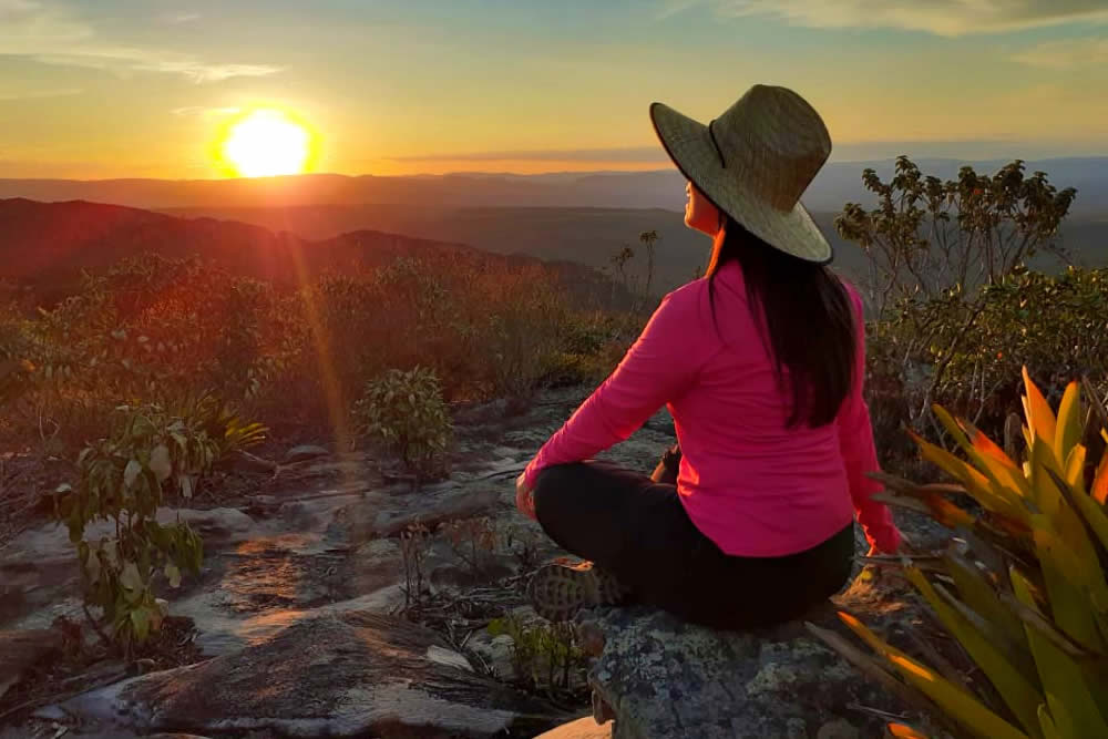 O famoso por do sol no Morro do Pai Inácio na Chapada Diamantina